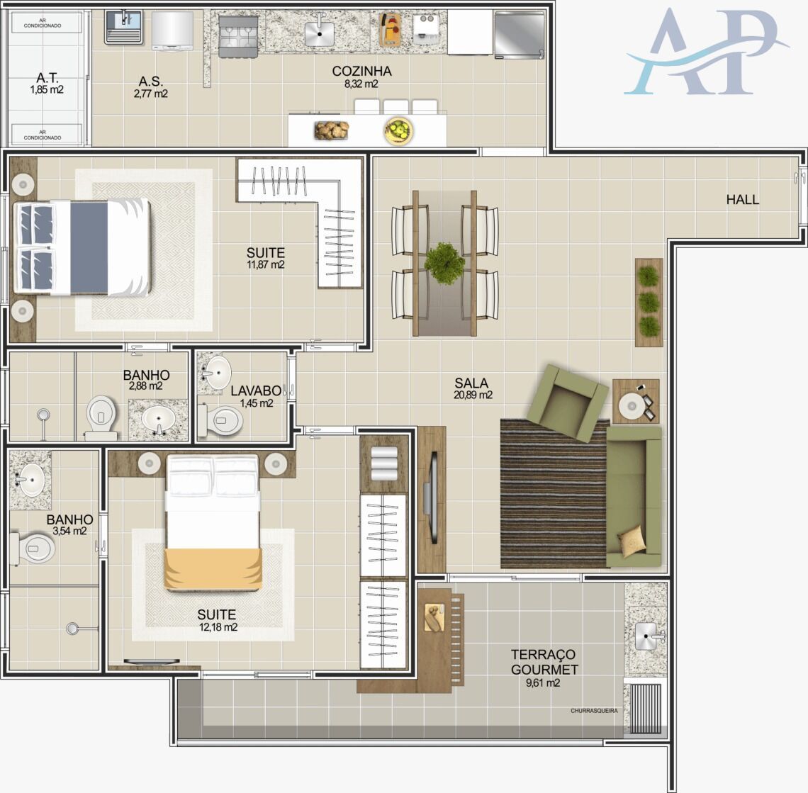 Apartamento, 2 quartos, 86 m² - Foto 32
