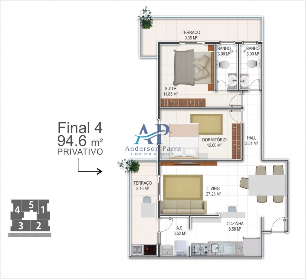 Apartamento, 2 quartos, 94 m² - Foto 24