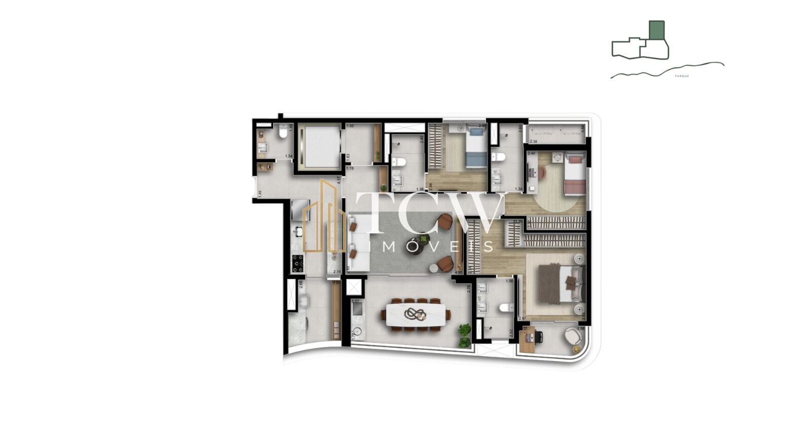 Apartamento, 3 quartos, 127 m² - Foto 15