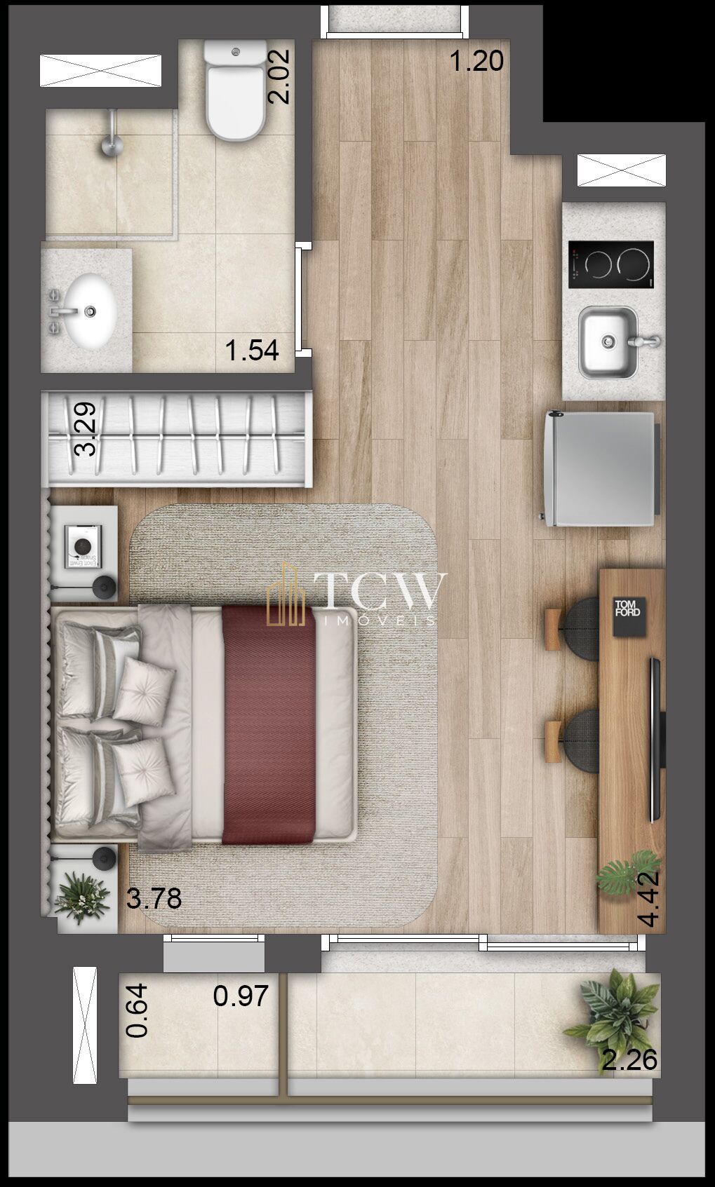 Apartamento, 1 quarto, 43 m² - Foto 24