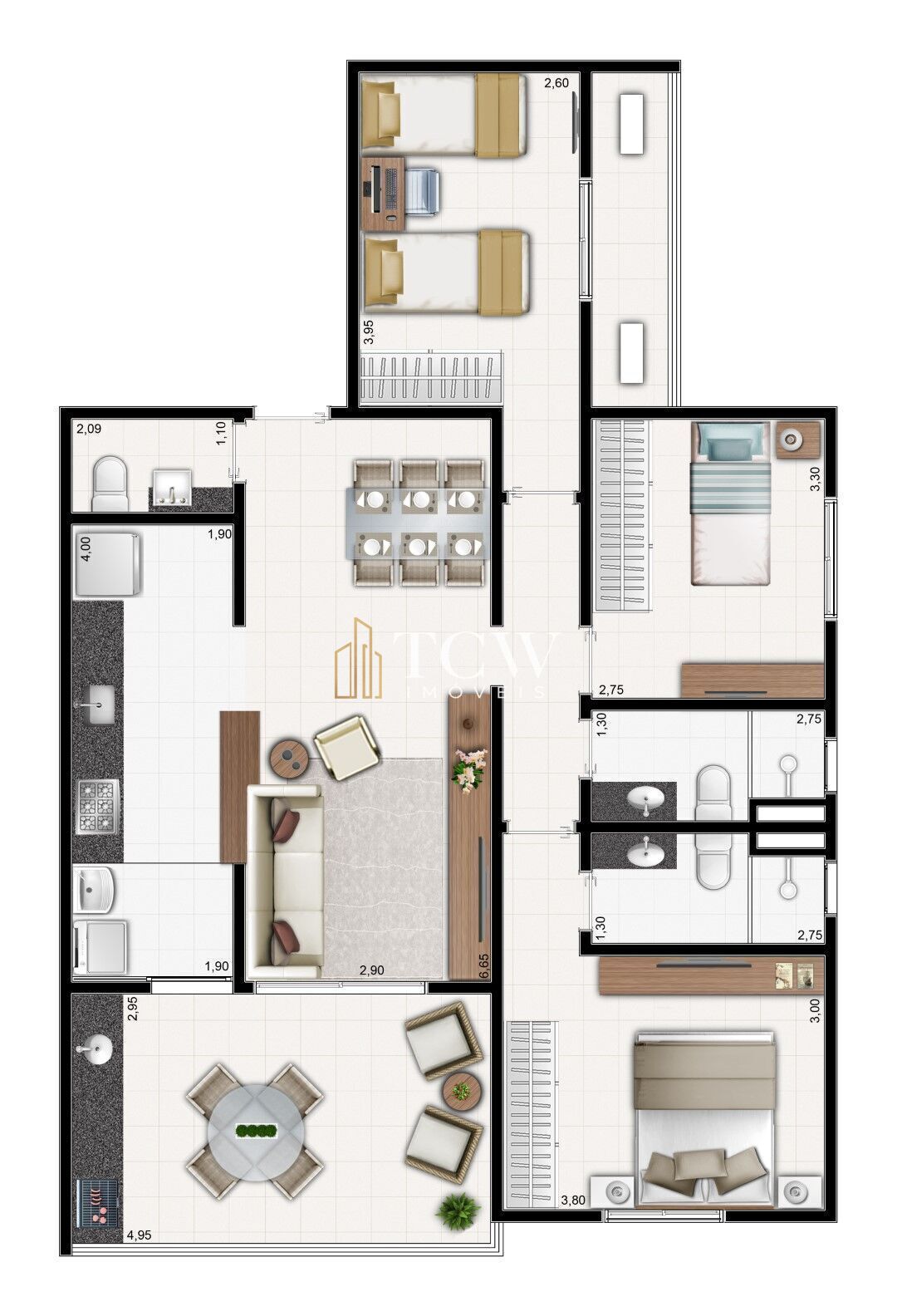 Apartamento, 3 quartos, 105 m² - Foto 21