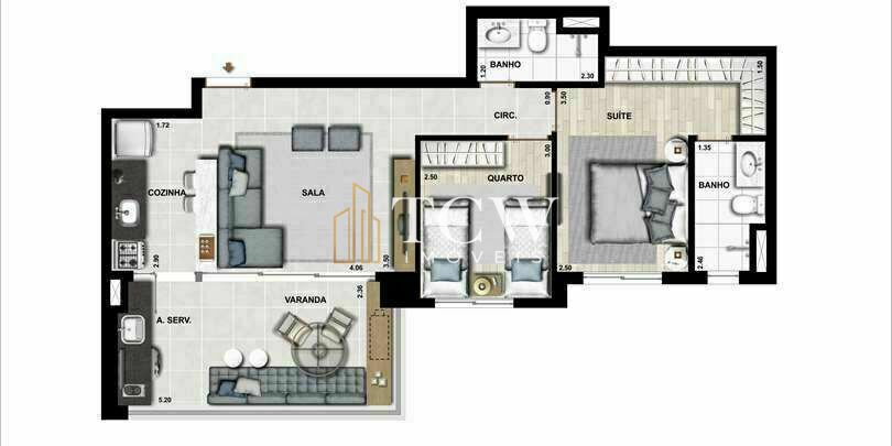 Apartamento, 2 quartos, 69 m² - Foto 33