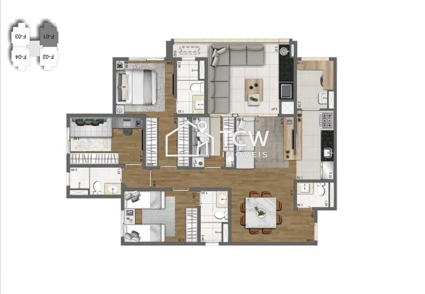 Apartamento, 4 quartos, 108 m² - Foto 16