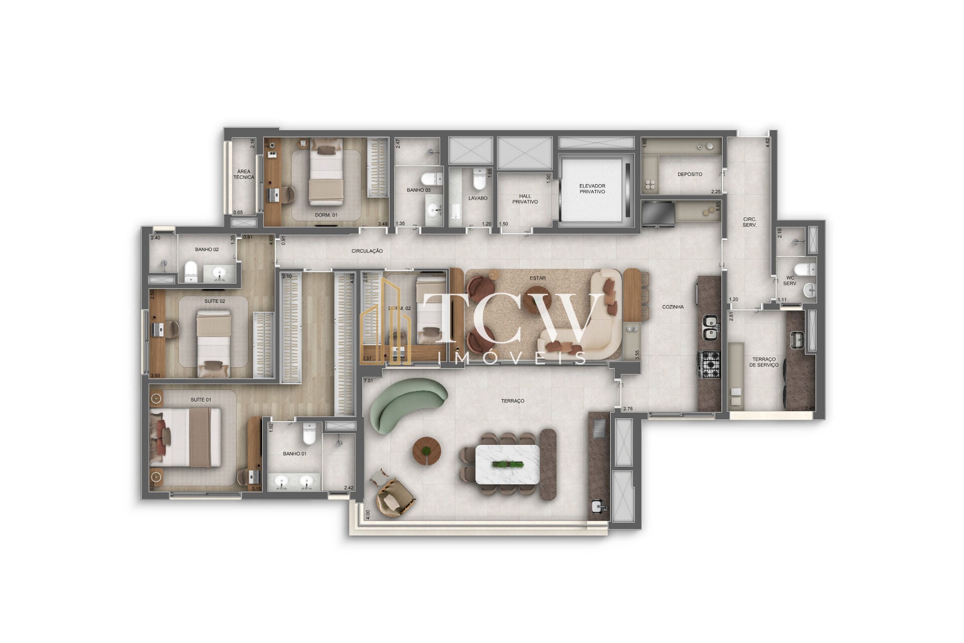 Apartamento, 4 quartos, 171 m² - Foto 14