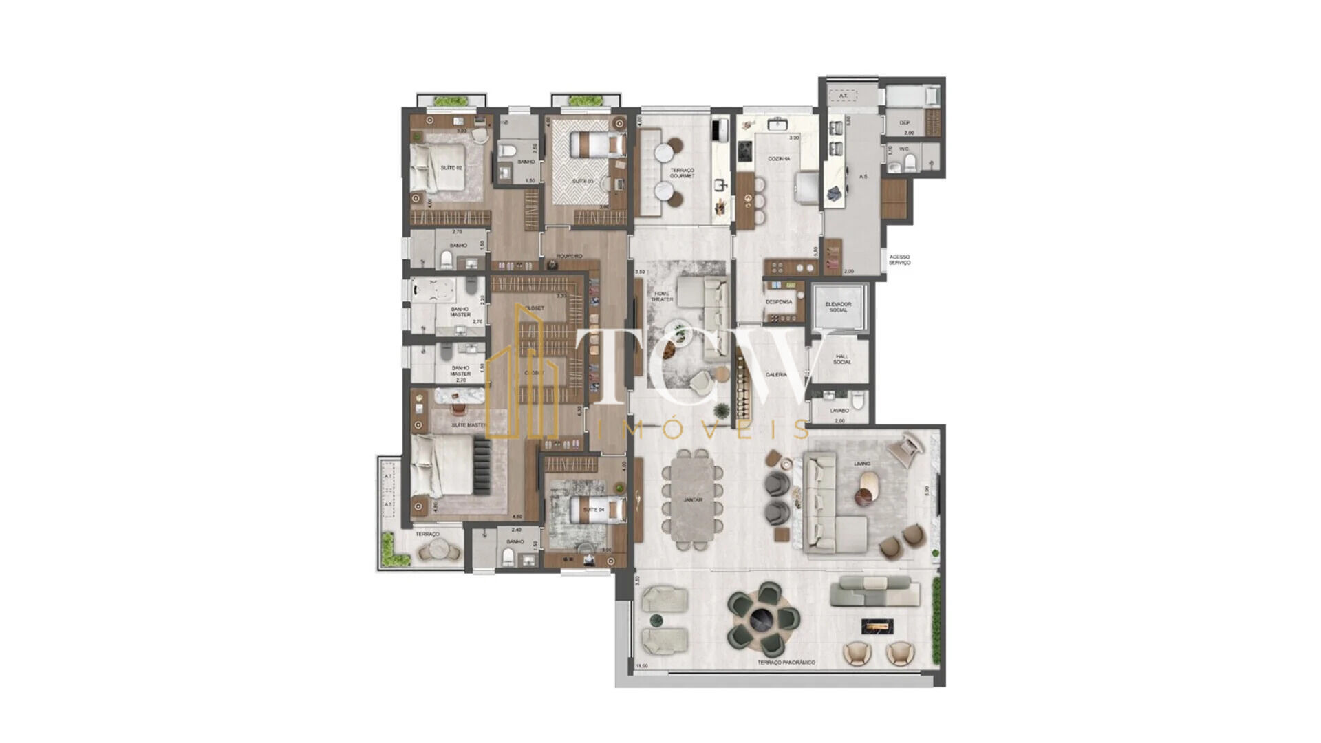 Apartamento, 4 quartos, 355 m² - Foto 21