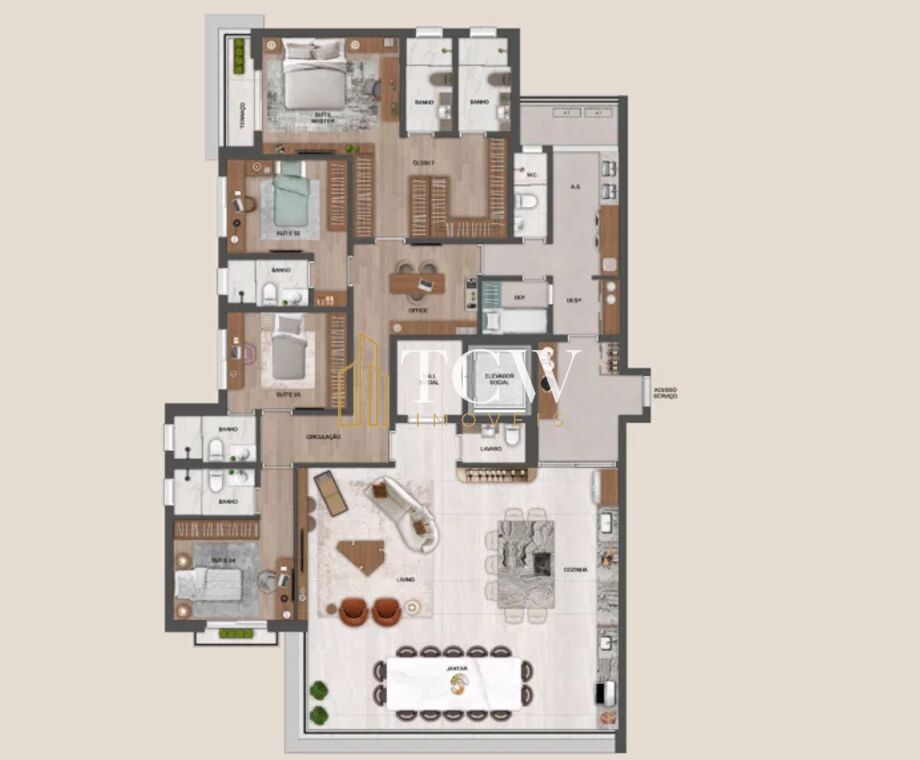 Apartamento, 4 quartos, 355 m² - Foto 24