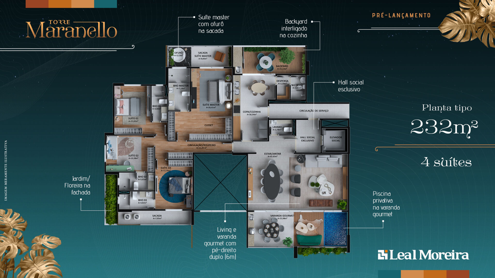 Apartamento, 4 quartos, 232 m² - Foto 44