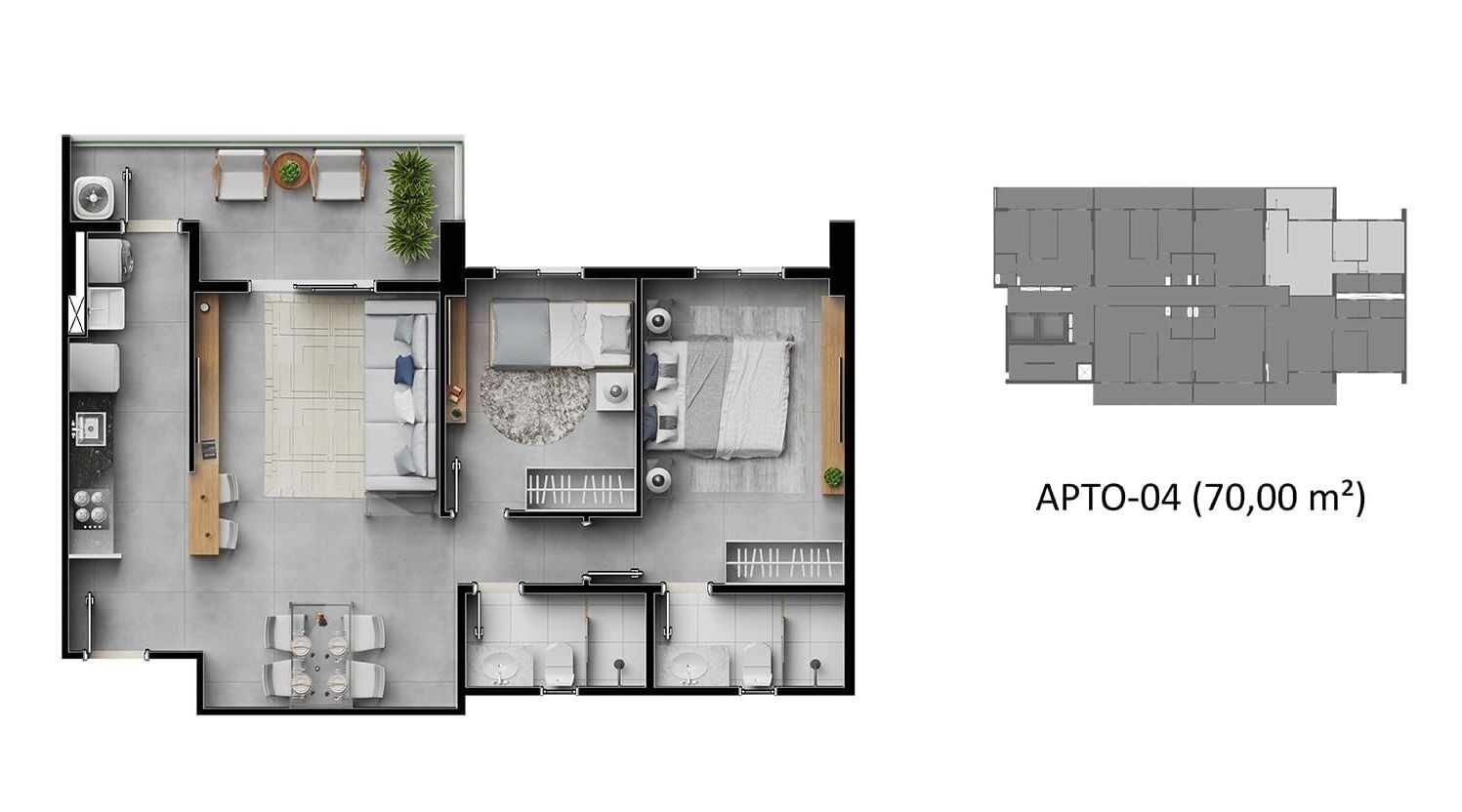 Apartamento, 2 quartos, 52 m² - Foto 15