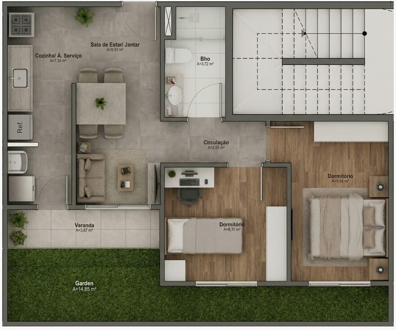 Apartamento, 2 quartos, 49 m² - Foto 24