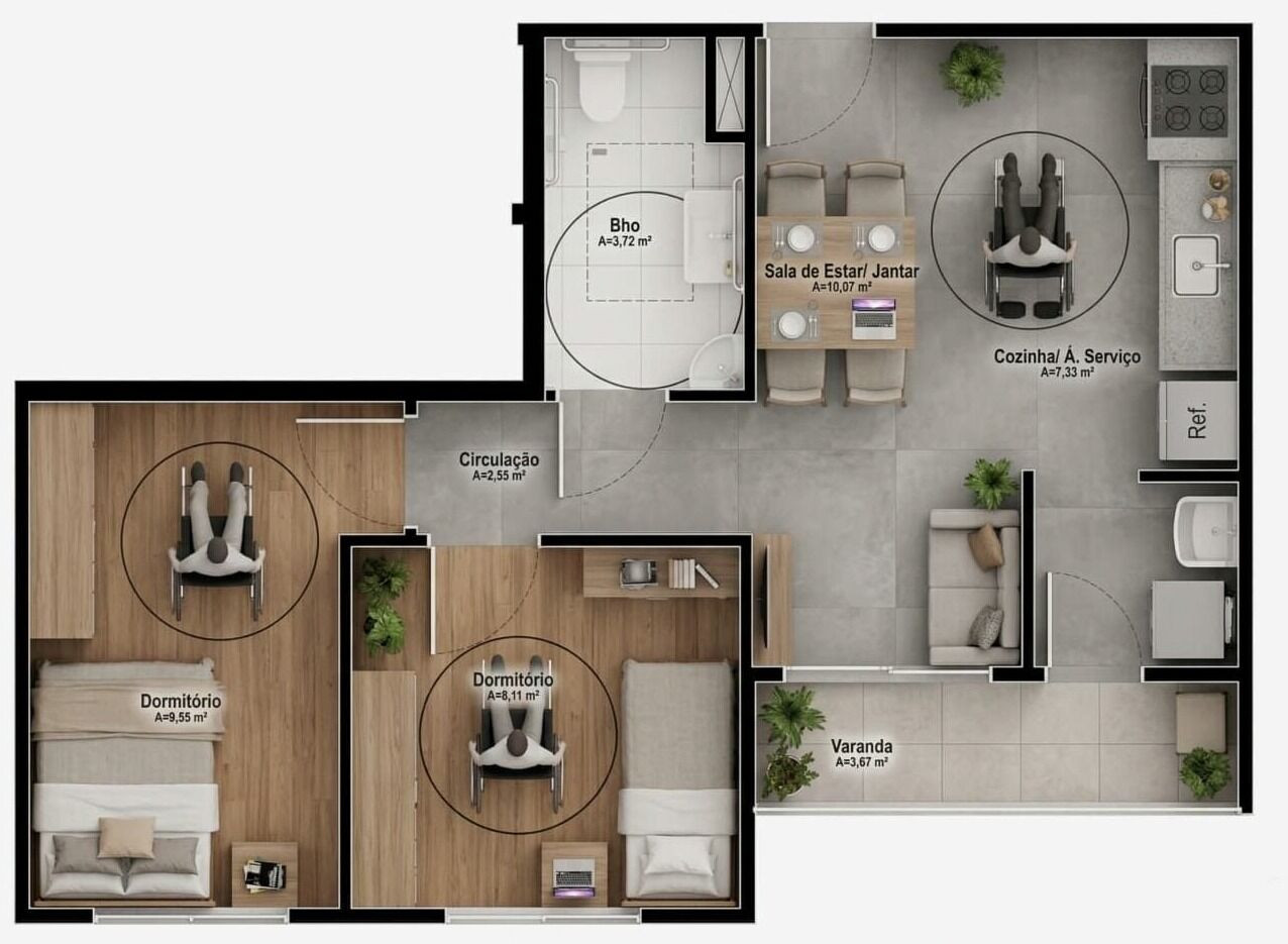 Apartamento, 3 quartos, 61 m² - Foto 33