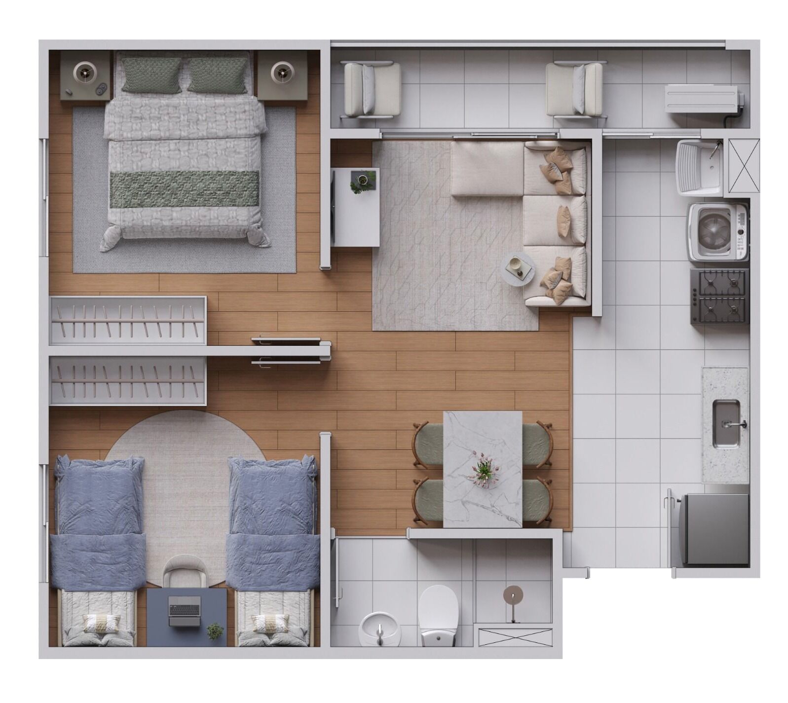 Apartamento, 2 quartos, 43 m² - Foto 13