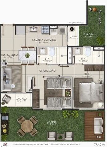Apartamento, 2 quartos, 50 m² - Foto 23
