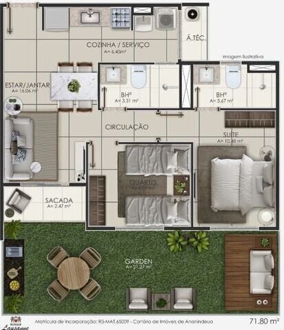 Apartamento, 2 quartos, 50 m² - Foto 33