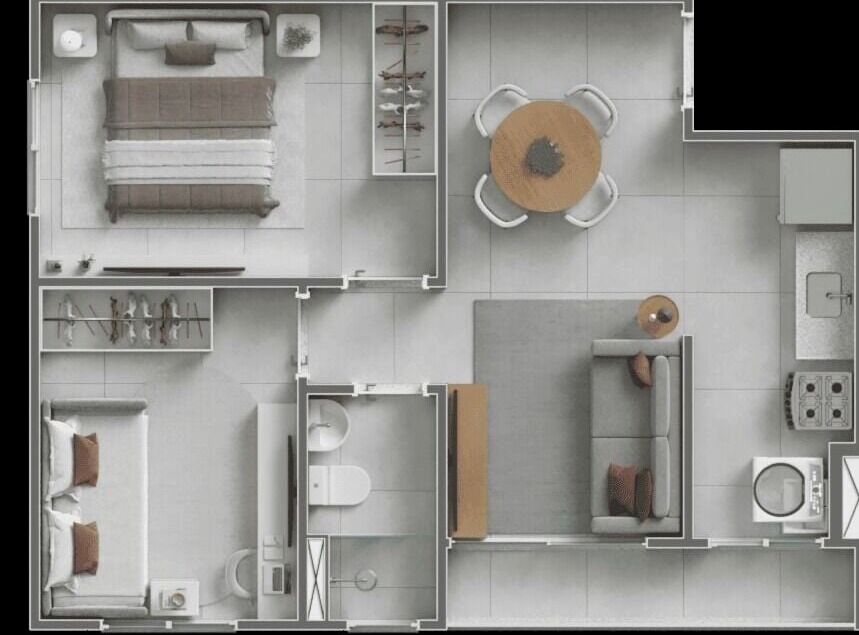 Apartamento, 2 quartos, 43 m² - Foto 15