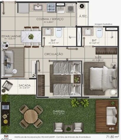 Apartamento, 2 quartos, 50 m² - Foto 23
