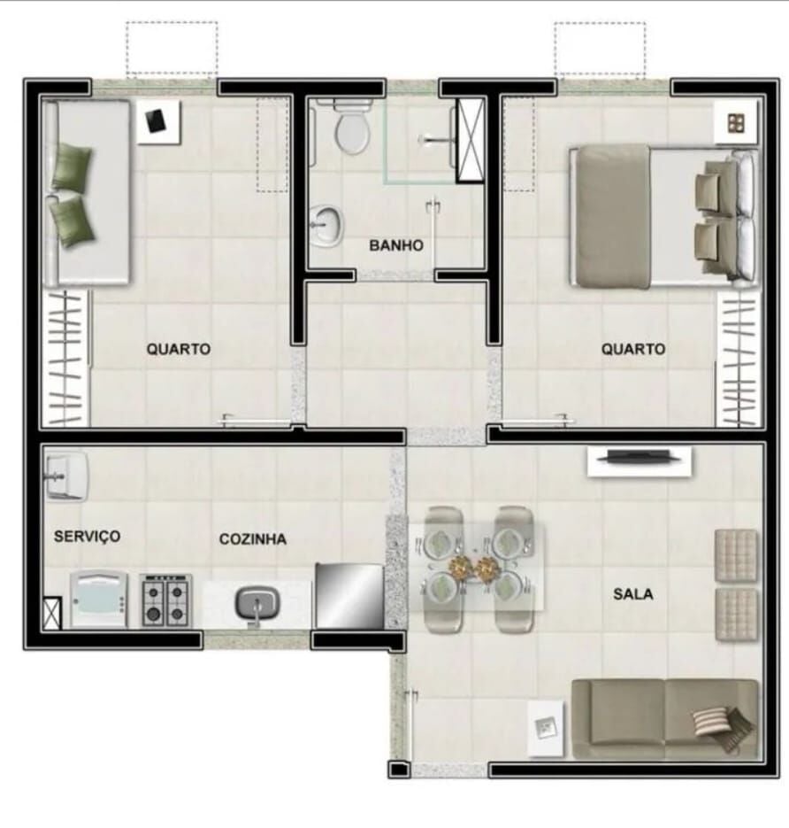 Apartamento, 2 quartos, 46 m² - Foto 14