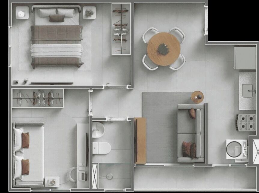 Apartamento, 2 quartos, 43 m² - Foto 19