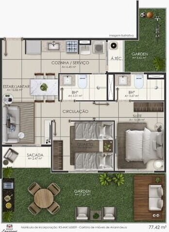 Apartamento, 2 quartos, 50 m² - Foto 44