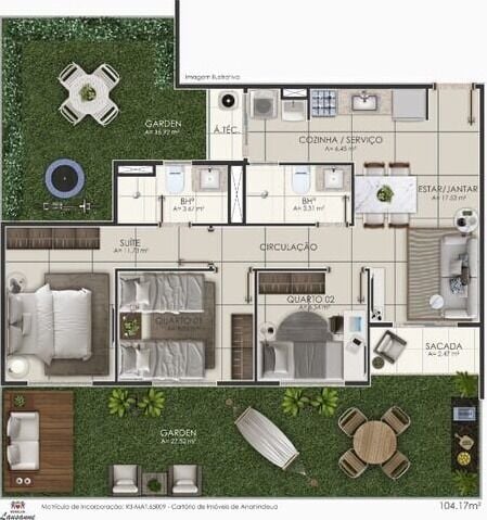 Apartamento, 2 quartos, 50 m² - Foto 3