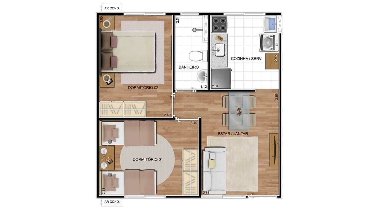 Casa, 2 quartos, 42 m² - Foto 37
