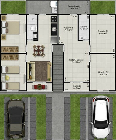 Apartamento, 2 quartos, 56 m² - Foto 35