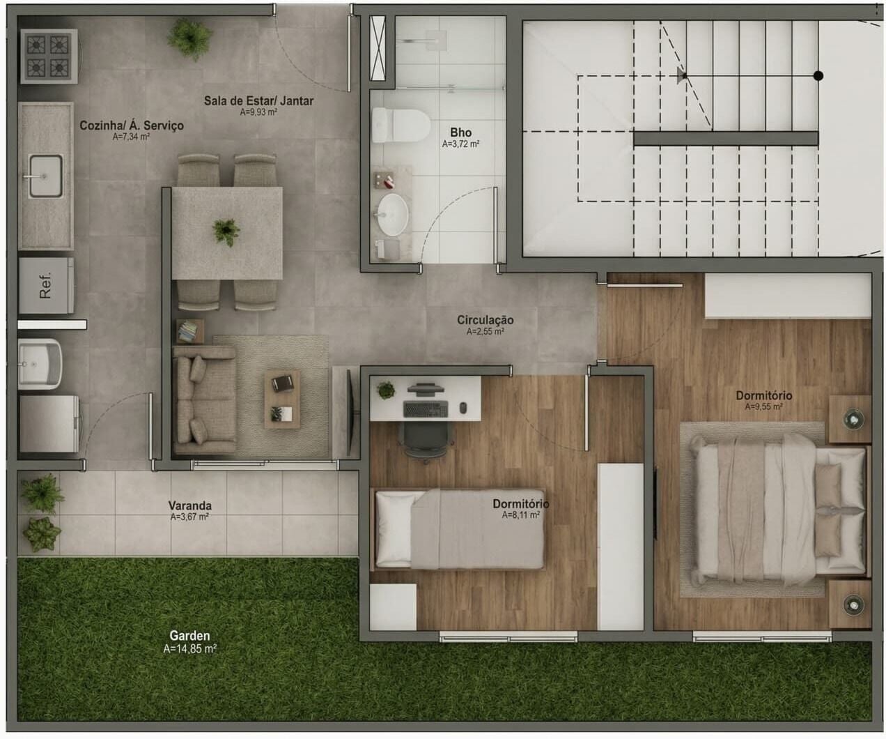 Apartamento, 2 quartos, 49 m² - Foto 6