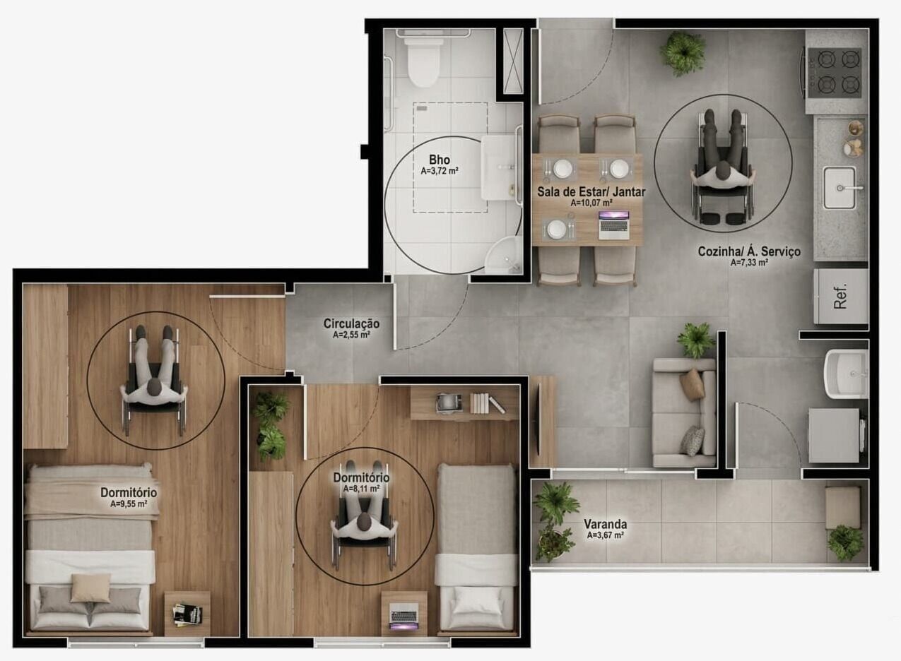 Apartamento, 2 quartos, 49 m² - Foto 33