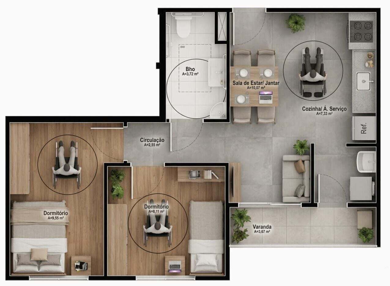 Apartamento, 2 quartos, 49 m² - Foto 43