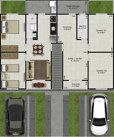 Apartamento, 2 quartos, 56 m² - Foto 50