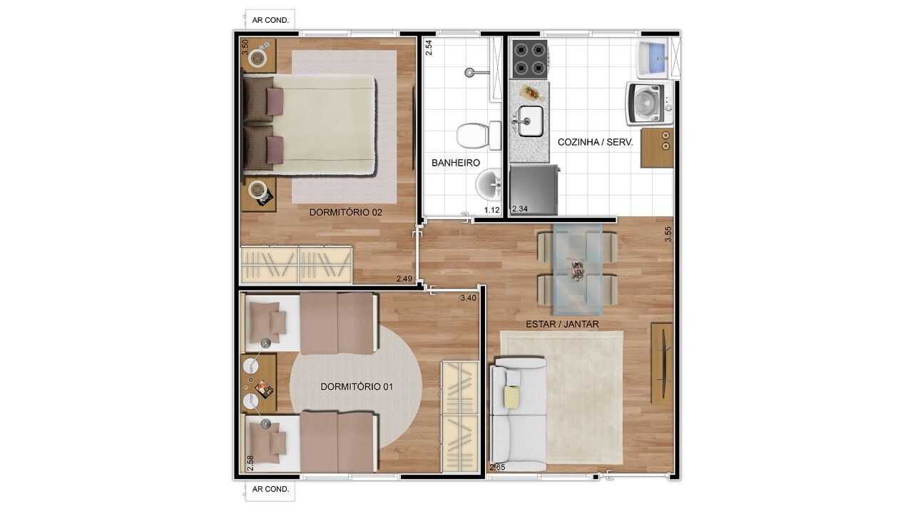 Casa, 2 quartos, 42 m² - Foto 37
