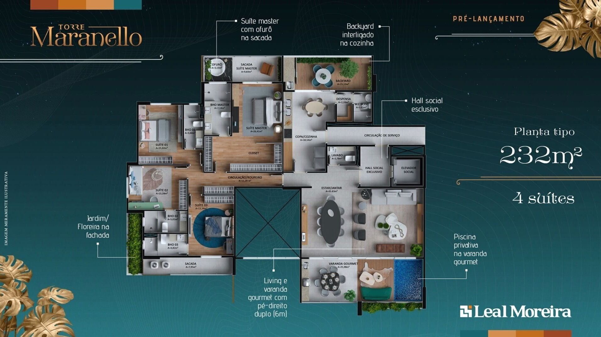 Apartamento, 4 quartos, 232 m² - Foto 12