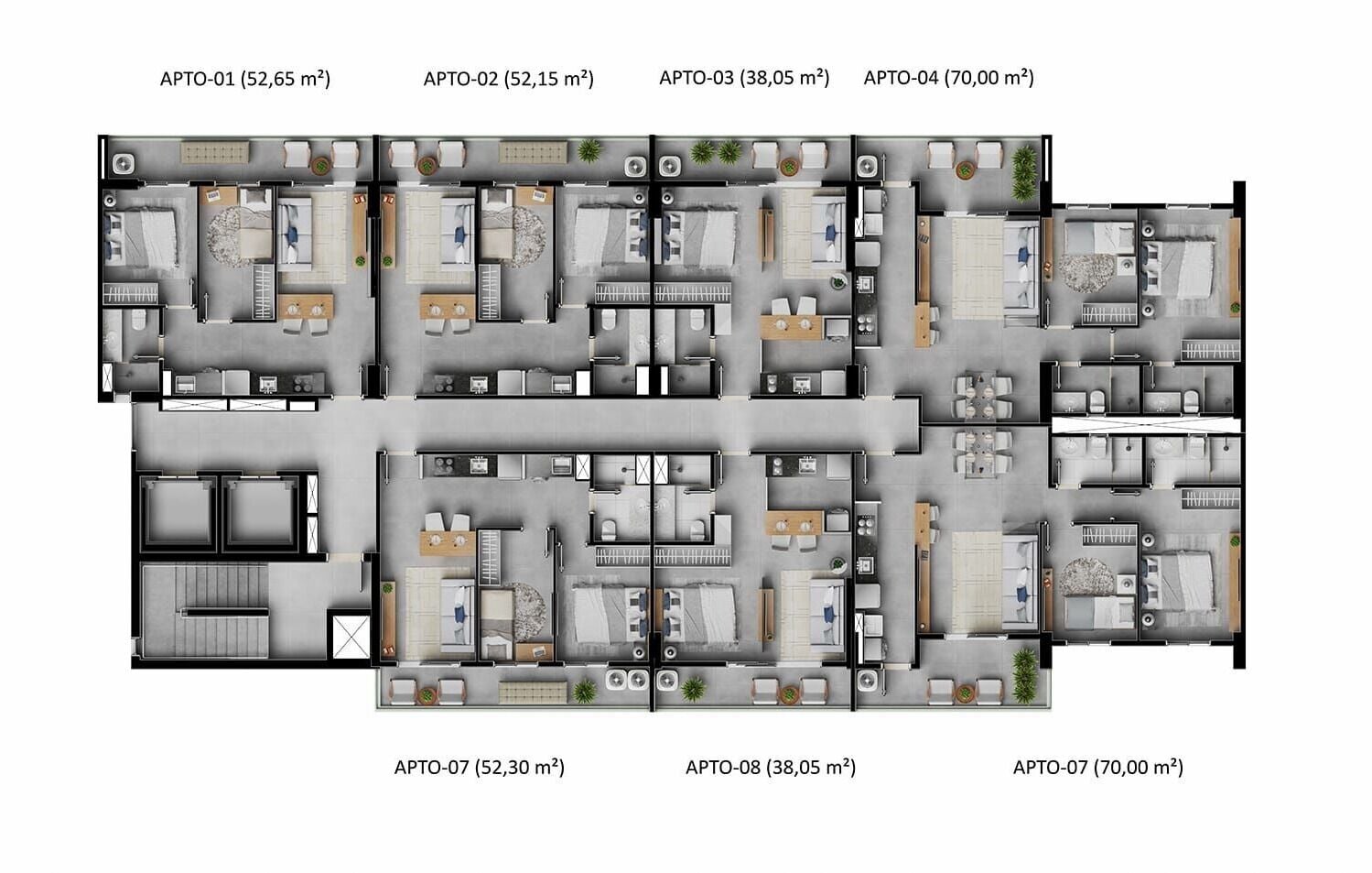Apartamento, 2 quartos, 52 m² - Foto 27