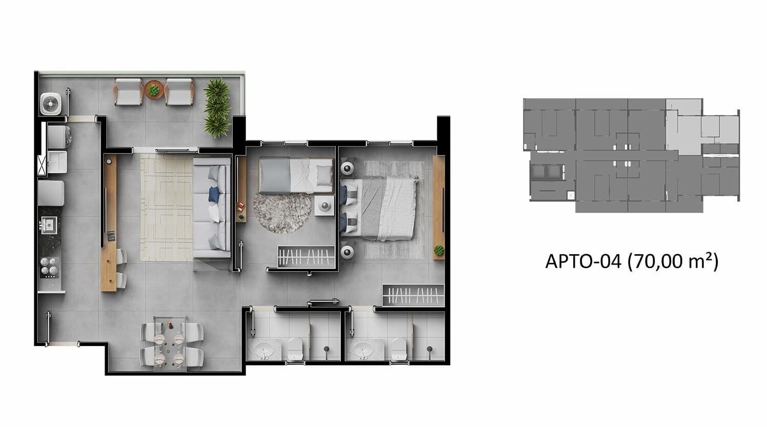 Apartamento, 2 quartos, 52 m² - Foto 16