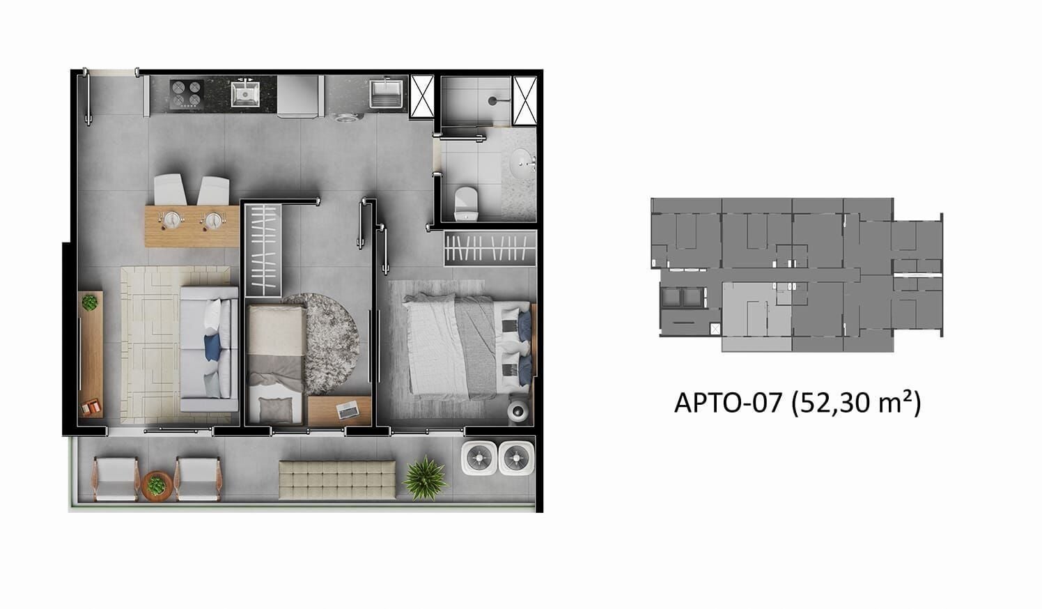 Apartamento, 2 quartos, 52 m² - Foto 28