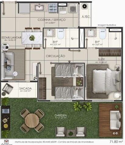 Apartamento, 2 quartos, 50 m² - Foto 33