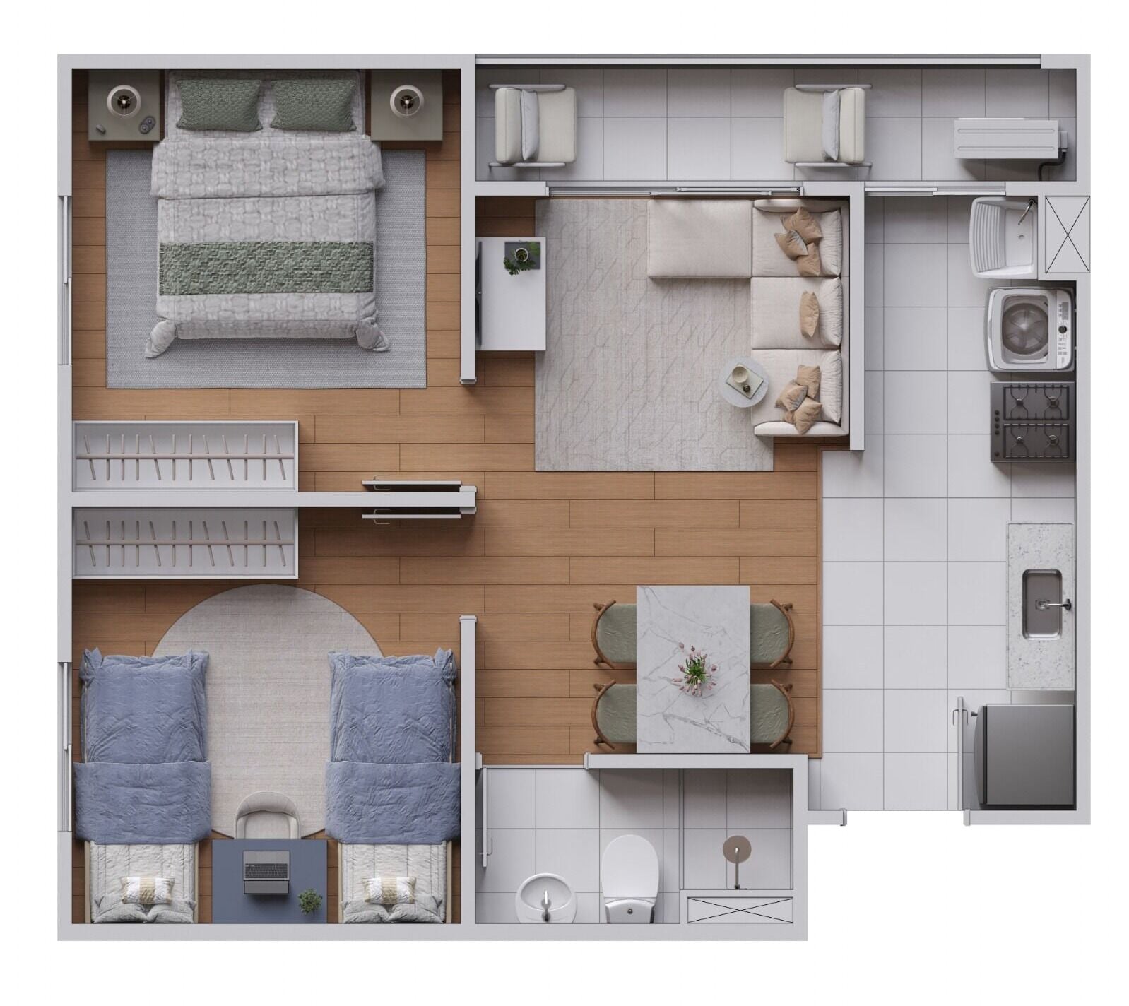 Apartamento, 2 quartos, 43 m² - Foto 1