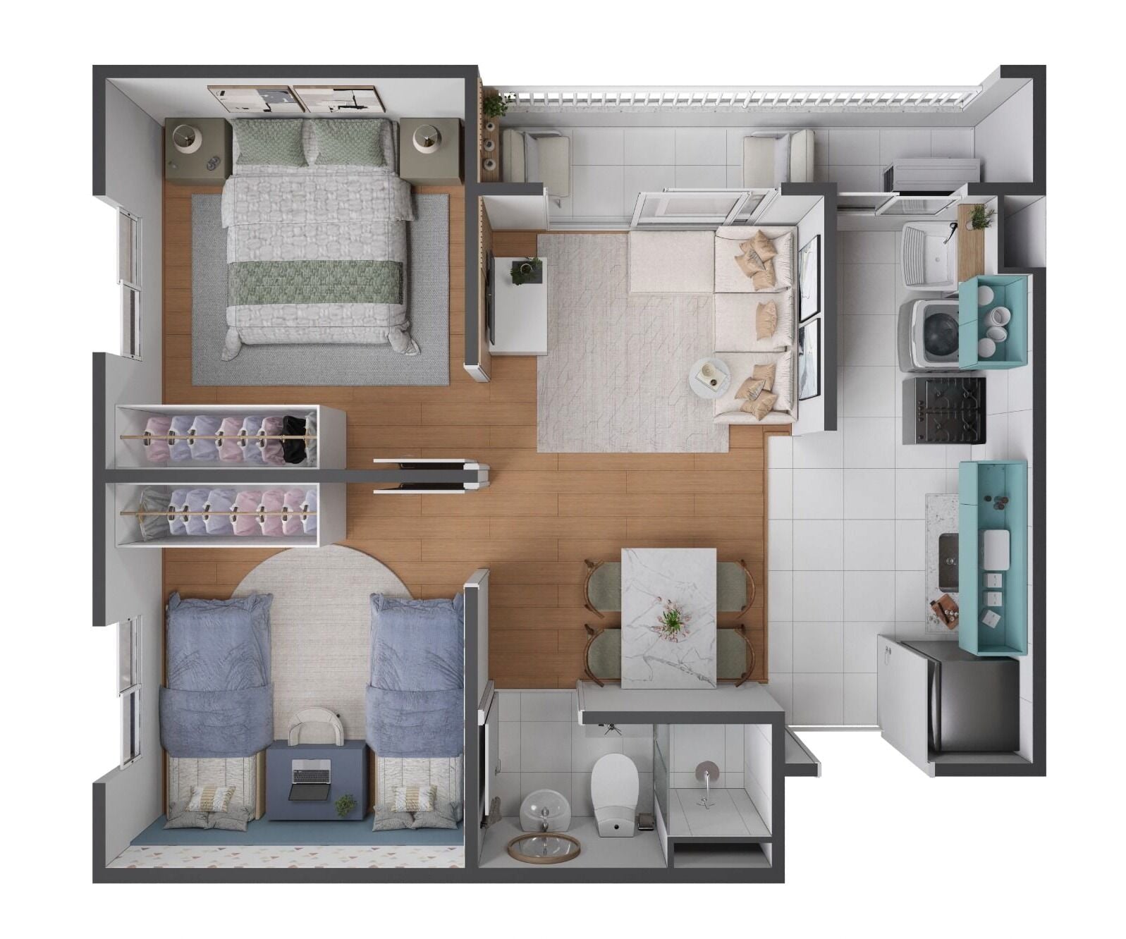 Apartamento, 2 quartos, 43 m² - Foto 13