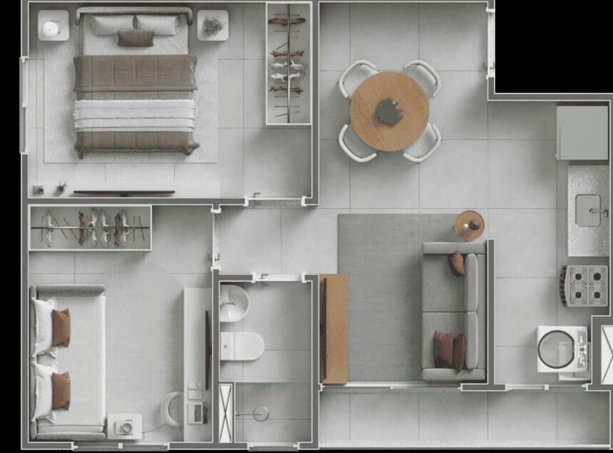 Apartamento, 2 quartos, 43 m² - Foto 15