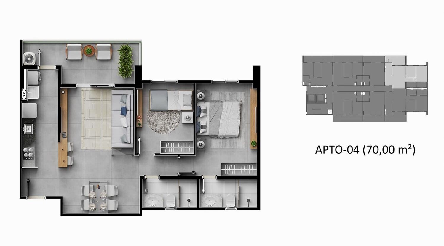 Apartamento, 2 quartos, 52 m² - Foto 15