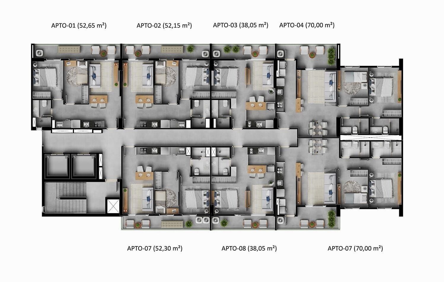 Apartamento, 2 quartos, 52 m² - Foto 26