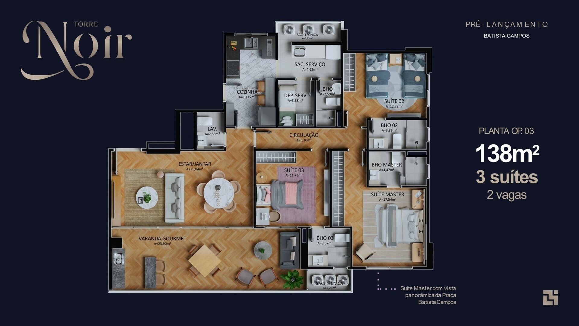Apartamento, 3 quartos, 138 m² - Foto 17
