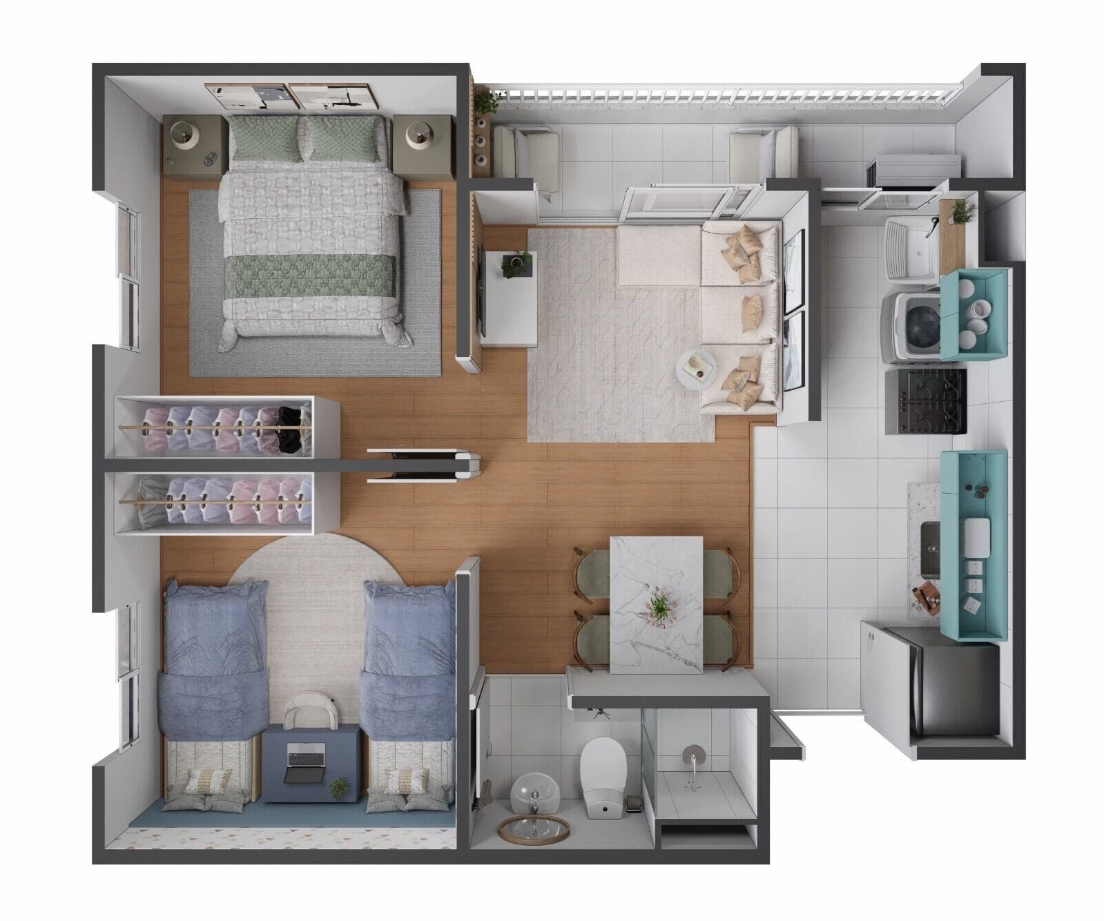Apartamento, 2 quartos, 43 m² - Foto 13