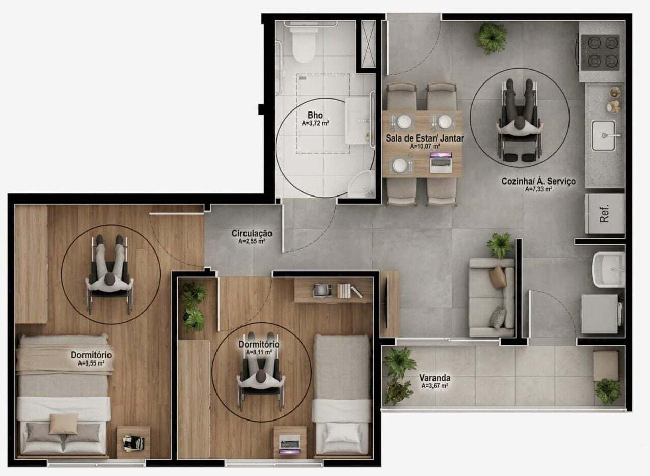 Apartamento, 3 quartos, 61 m² - Foto 15