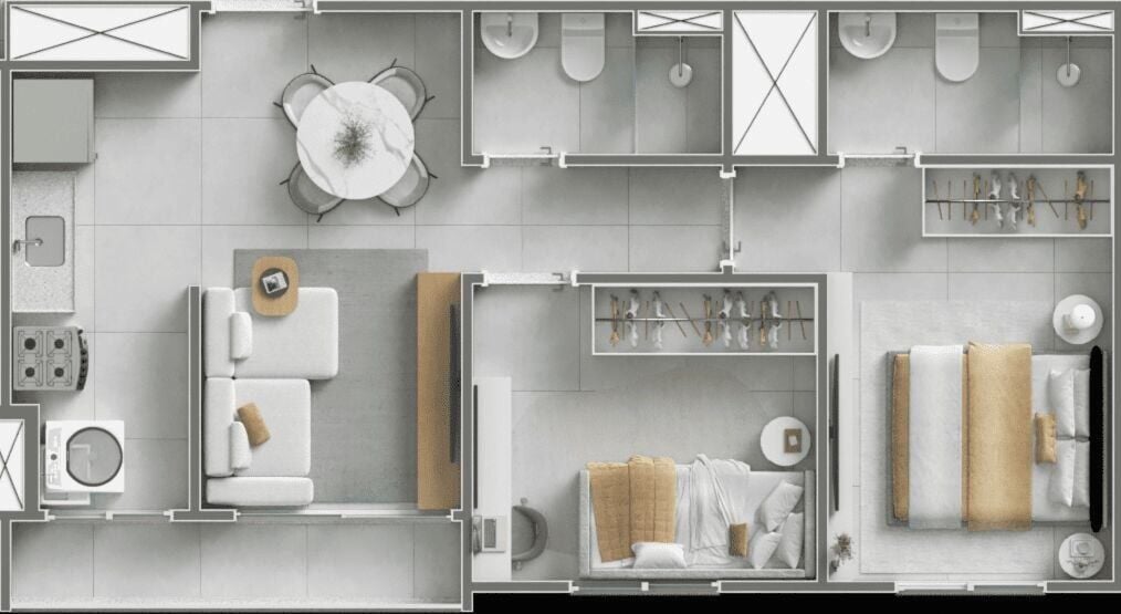 Apartamento, 2 quartos, 43 m² - Foto 20