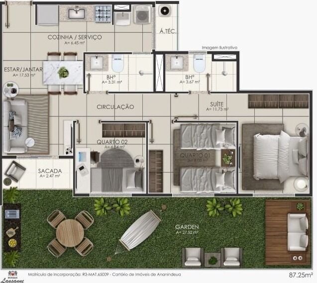 Apartamento, 2 quartos, 50 m² - Foto 44