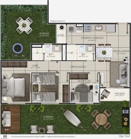 Apartamento, 2 quartos, 50 m² - Foto 27