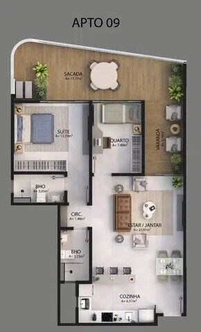 Apartamento, 2 quartos, 90 m² - Foto 13