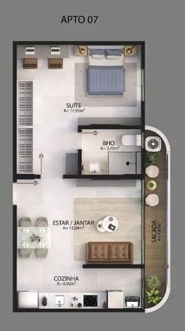 Apartamento, 2 quartos, 90 m² - Foto 11