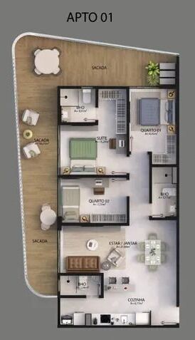 Apartamento, 2 quartos, 90 m² - Foto 15