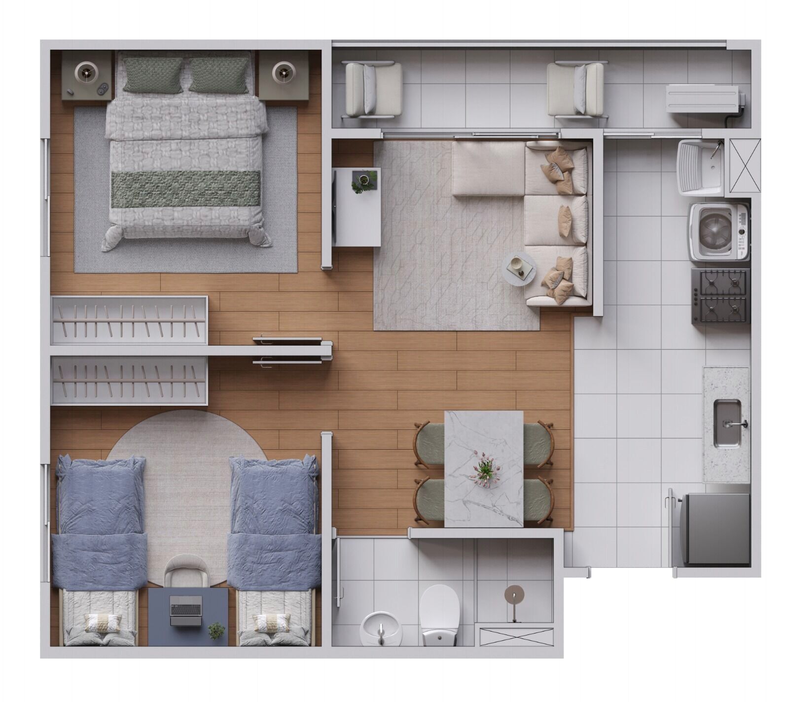 Apartamento, 2 quartos, 43 m² - Foto 13